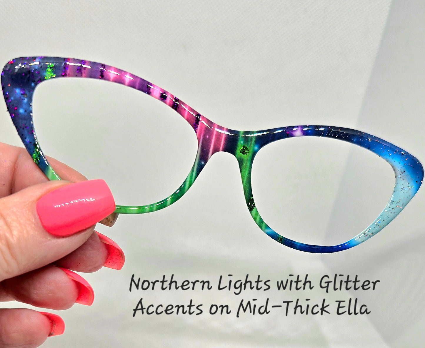 Northern Lights with Glitter Accents
