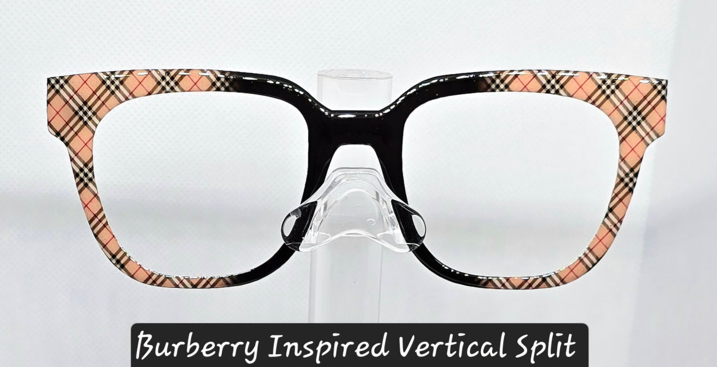 Burberry Inspired Double Vertical Split or Traditional Vertical Split