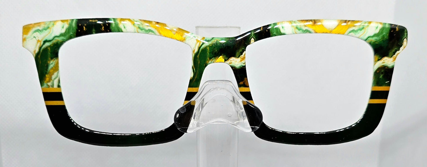 Green, White & Gold Marble