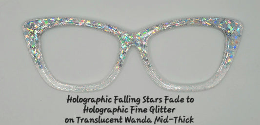 Holographic Falling Stars Fade to Fine Holographic Glitter Specialty Design