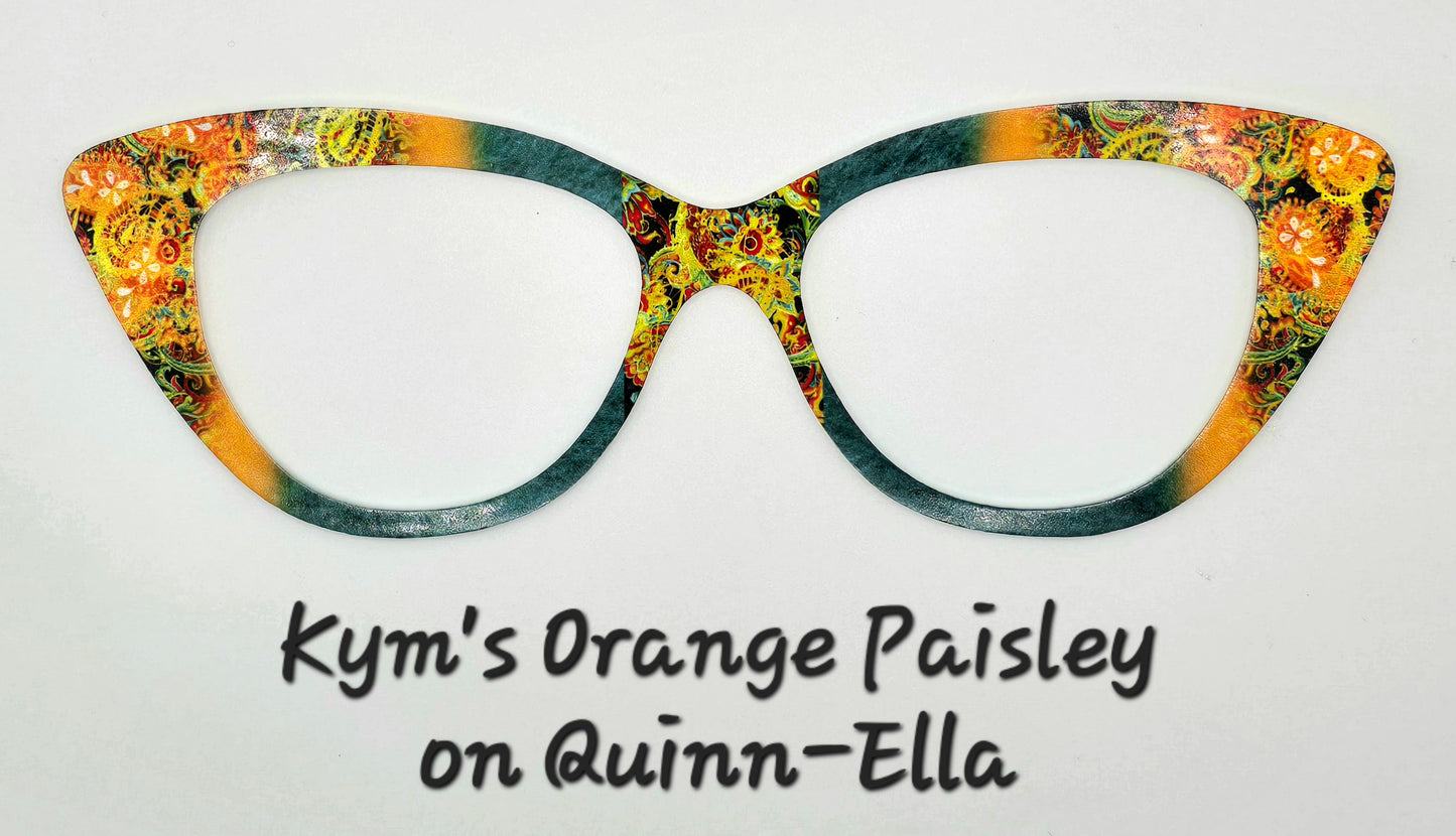 Kym's Orange Paisley