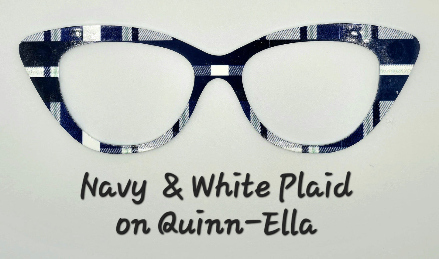Navy & White Plaid