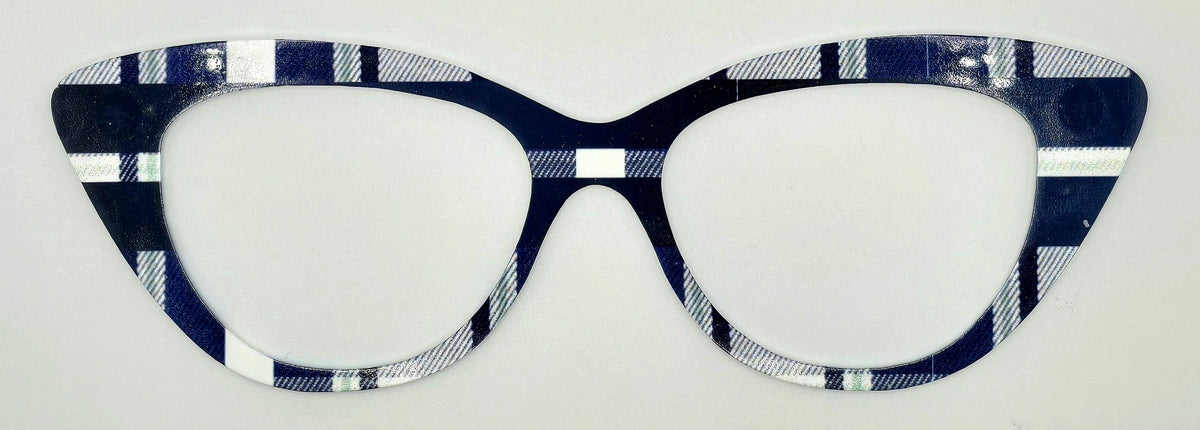 Navy & White Plaid