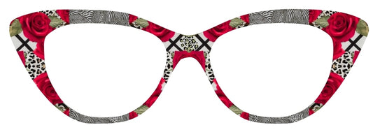 Wild Roses Mixed Animal Print in Red