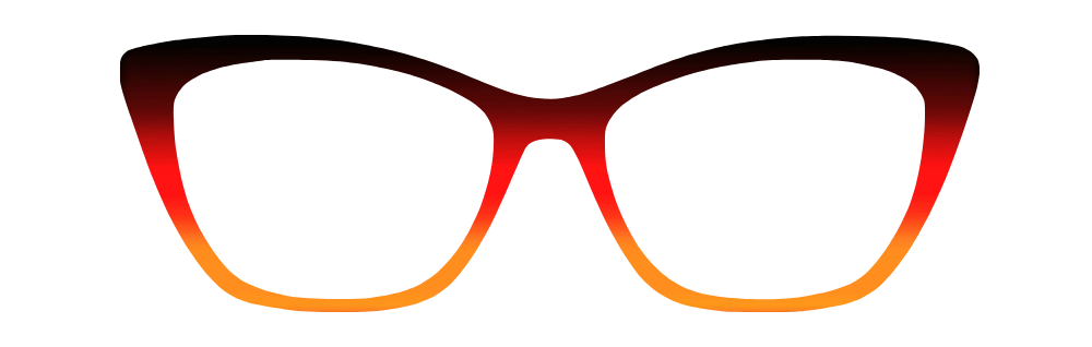 Black to Orange Candy Corn Gradient