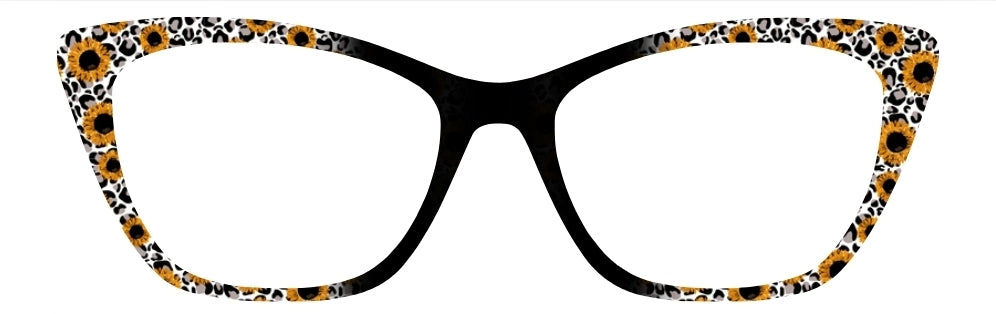 Sunflower Leopard Vertical Fade to Black