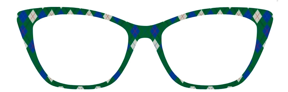 Suzi's Blue & Green Argyle