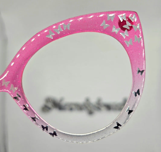 The Pink Butterfly Sparkle Crystal (Pair Dupe) This design can be ordered in different colors with different colored Butterflies 🦋 Add your custom request to the "Notes" box