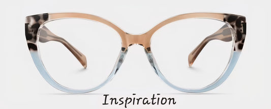 Leopard Tort Corners Camel/Blue Split (Semi-Translucent)