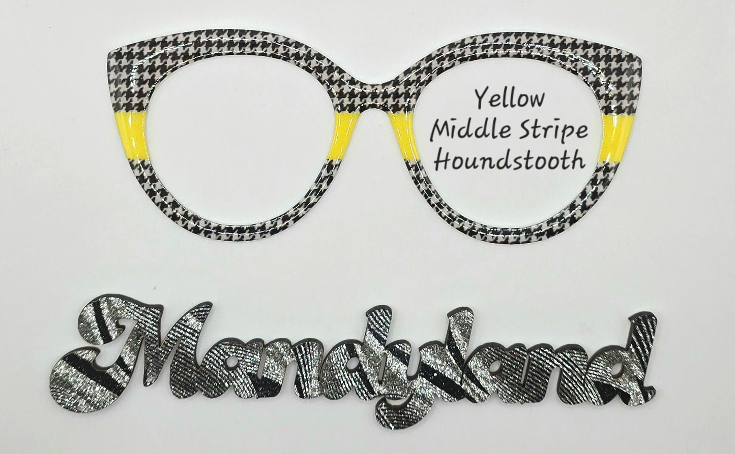 Yellow Middle Stripe Houndstooth