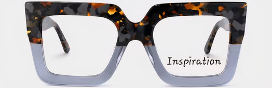 Amber Tort Split to Gray (Semi-Translucent)