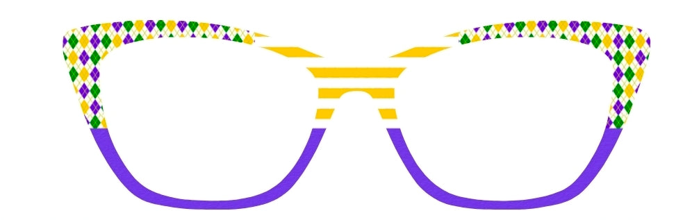 Mardi Gras Harlequin Corners