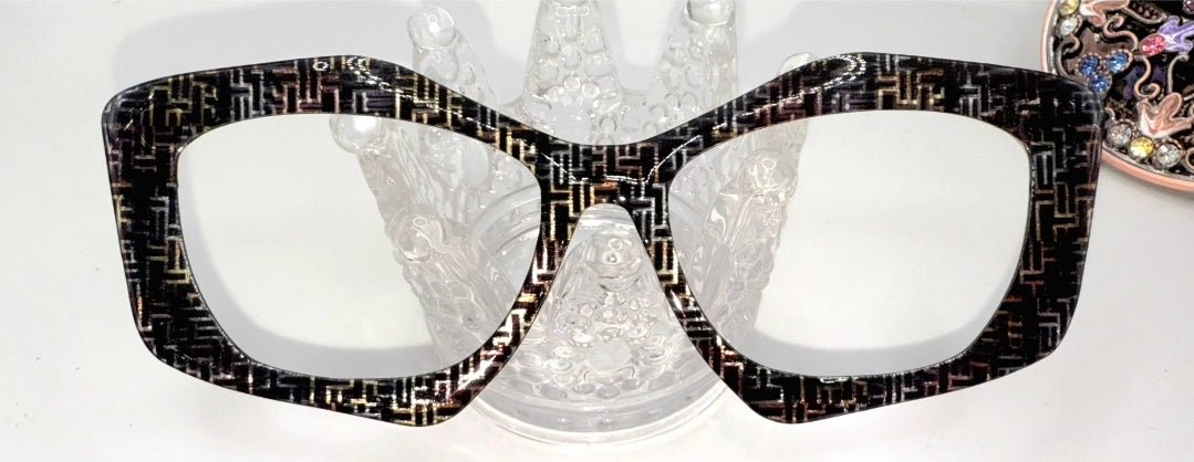 Mixed Metal Maze Silver Mirrored Topper/Cici's Premium Collection