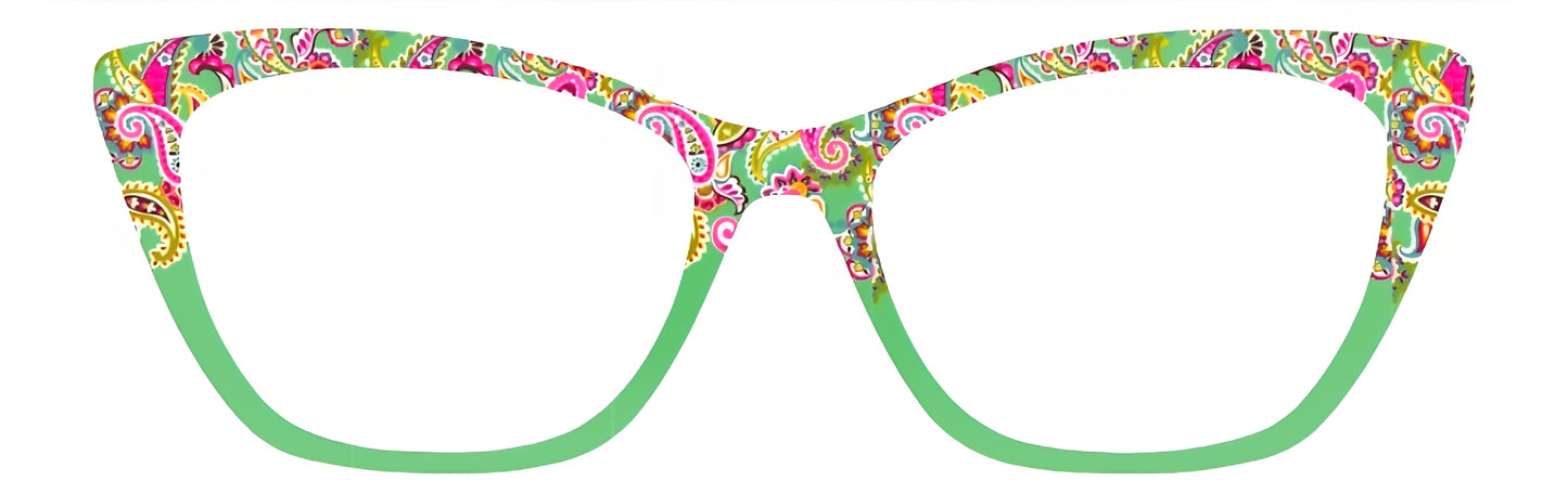 Summer Paisley Green Split