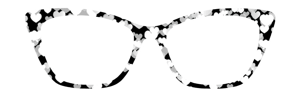 White Falling Hearts