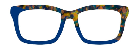 Navy Diagonal Tort (Semi-Translucent)