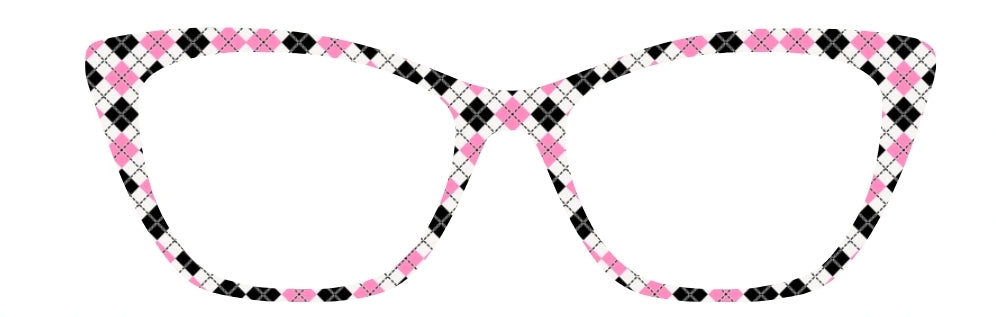 Pink & Black Argyle