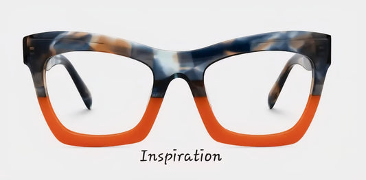 Smokey Gray Marble Orange Split (Semi-Translucent)