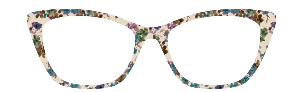 Jules' Purple & Teal Watercolor Floral