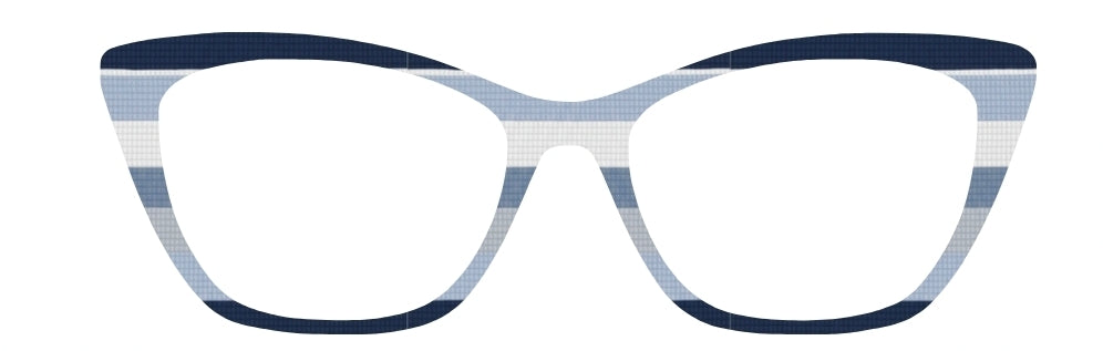 Thordis Shades of Blue Stripes