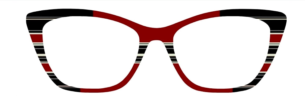 Jacob's Black & Burgundy Block Stripes