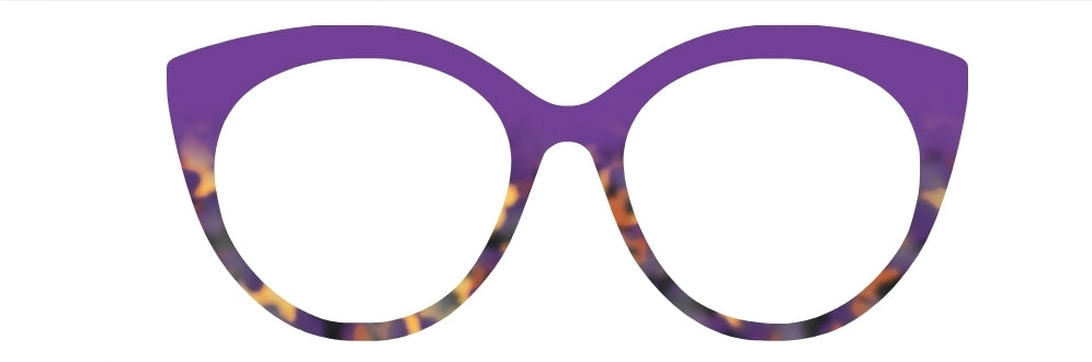Suzi's Purple Horizontal Fade to Twilight Tort (Pair Dupe)
