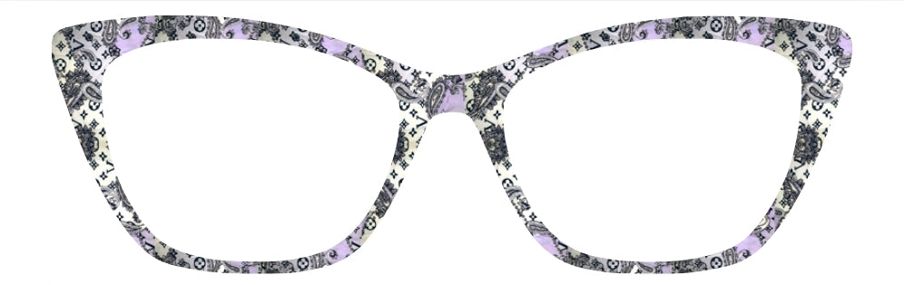 "LV Inspired" Lavender Paisley