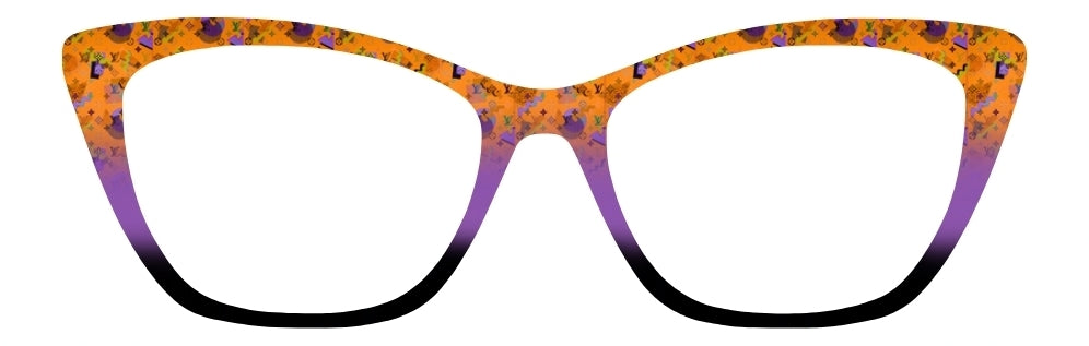 "LV Inspired" Halloween fade to Purple & Black