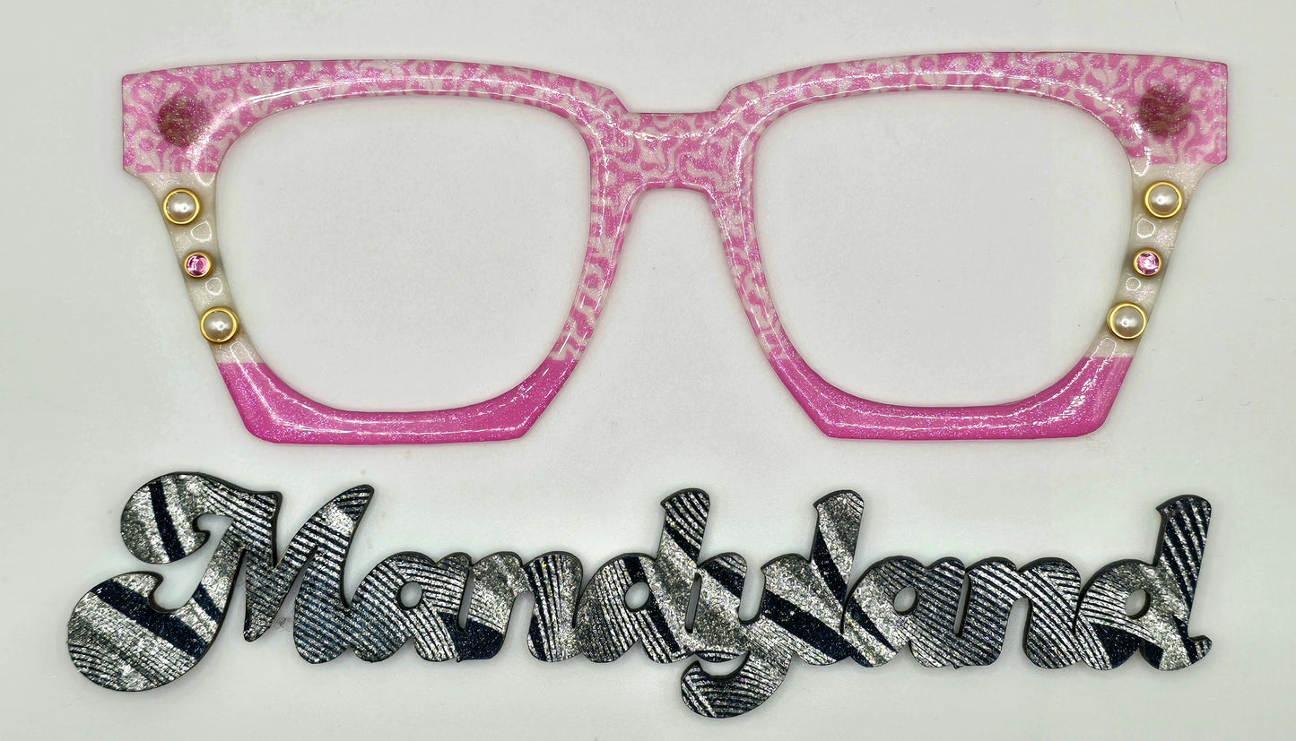 The Pink Santorini (Shown with Resin, Glitter & Embellishments)