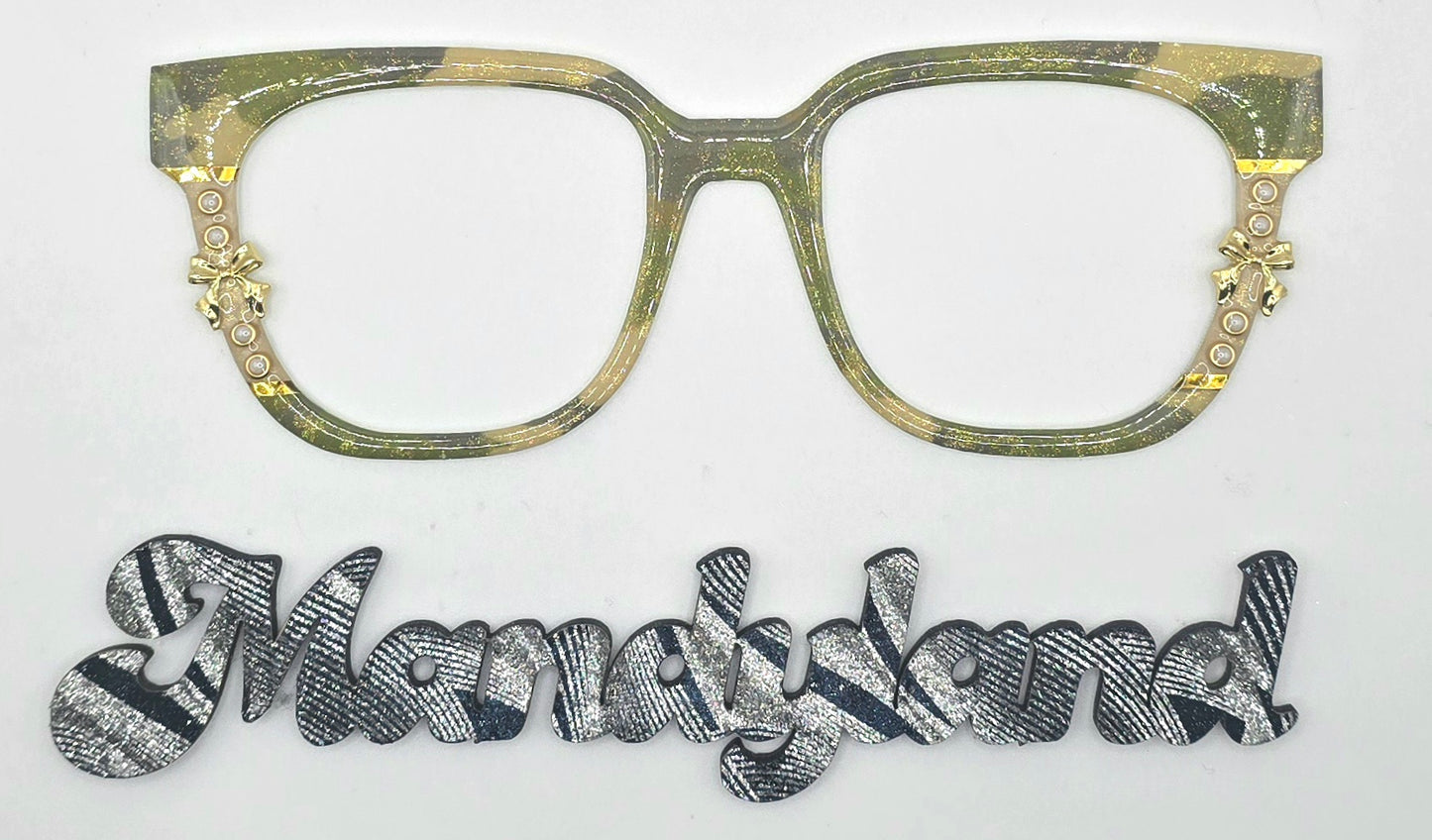 Karrie's Klassy Camo (shown with Resin, Glitter & Embellishments)