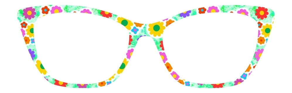 "Groovy Bloom Full Print" cheerful retro florals that feel straight out of a 70s daydream