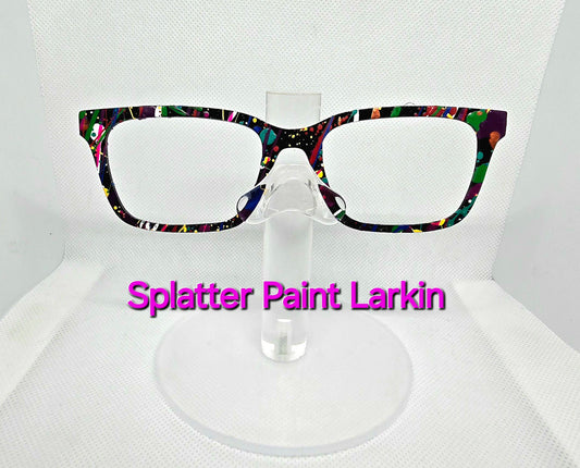 Larkin Splatter Paint on Black
