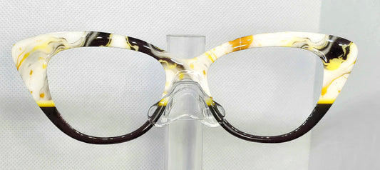 Black & White Marble w/Gold
