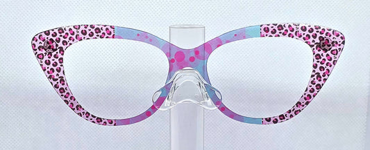 Pink Cheetah Bubblegum Vertical Split