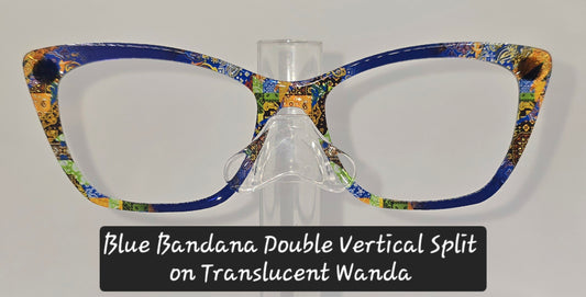 Blue Bandana Double Vertical Split
