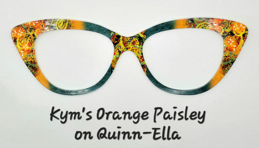 Kym's Orange Paisley