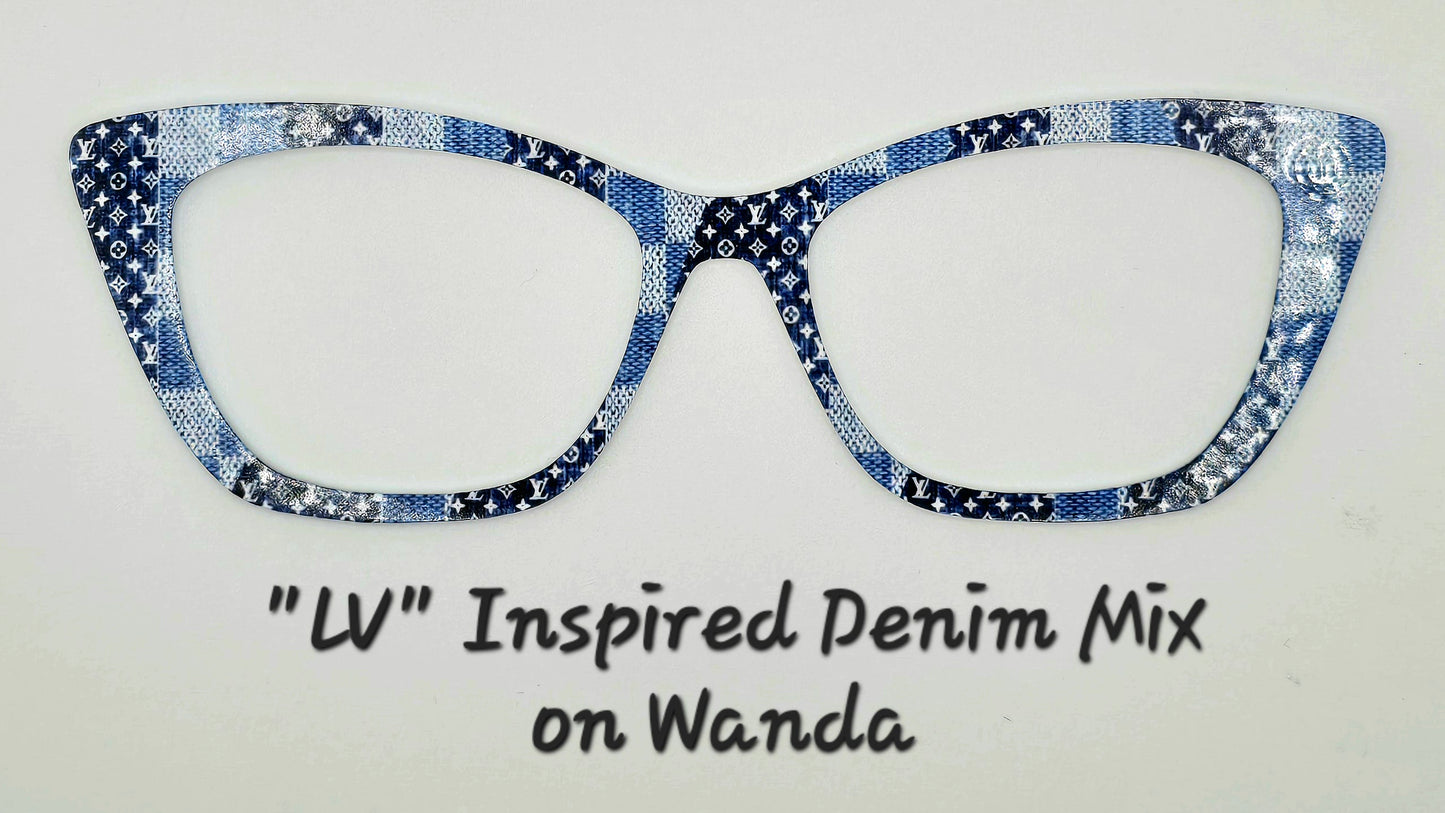 "LV" Inspired Denim Mix