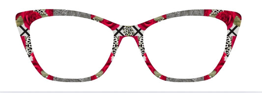 Wild Roses Mixed Animal Print in Red