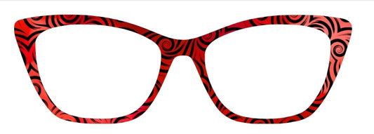 Black & Red Swirls