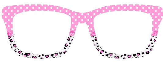 Breast Cancer Awareness Pink Ribbon Cheetah Split