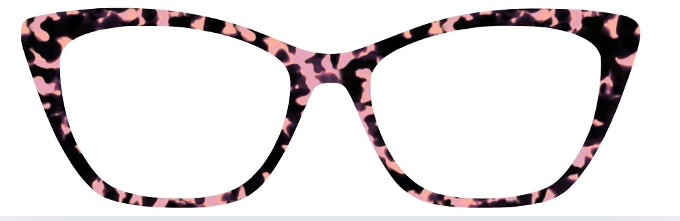 Pink & Black Tort (Semi-Translucent)