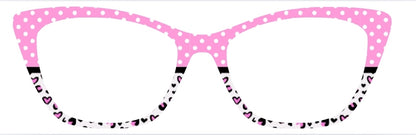 Breast Cancer Awareness Pink Ribbon Cheetah Split