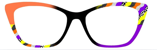 Purple & Orange Geometric