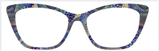 Indigo & Gold Indian Print