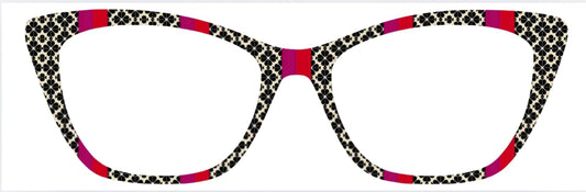 "Kate Spade" Inspired Black & Pink Stripe