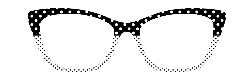 Black & White Polka Dot Split