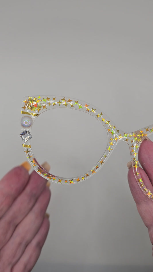 Becky's Gold Holographic Stars "Girl With A Pearl"