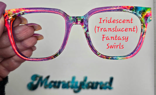 Iridescent (Translucent) Fantasy Swirls