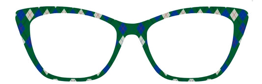 Suzi's Blue & Green Argyle