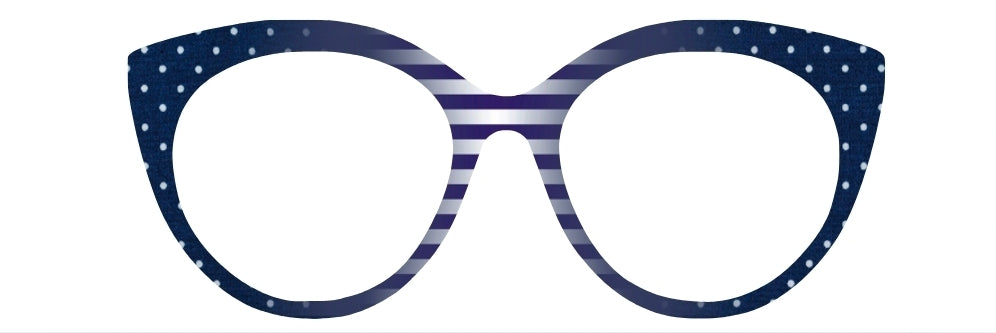 Suzi's Navy Stripes & Polka Dots